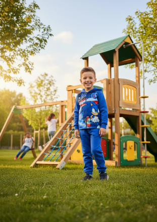 Спортен екип Sonic - Син