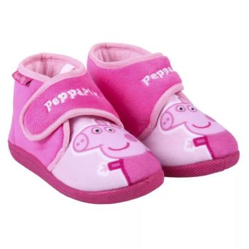 ПРАСЕТО ПЕПА/PEPPA PIG ЗАТВОРЕНИ ДОМАШНИ ПАНТОФКИ С ГУМЕНА ПОДМЕТКА