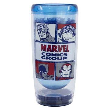 Двустенна пластмасова чаша DROP SAFE 705 мл MARVEL AVENGERS COMIC ENERGY