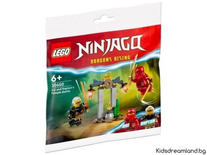 Конструктор LEGO Нинджаго Храмовата битка на Кай и Раптън