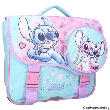 Ученическа чанта, Lilo & Stitch, 38 см