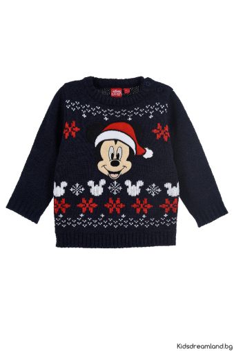 Коледен Пуловер суичър, Mickey Mouse, Merry Xmas