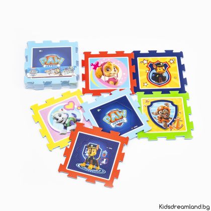 PAW PATROL  Пъзел подложка - Комплект от 6 части
