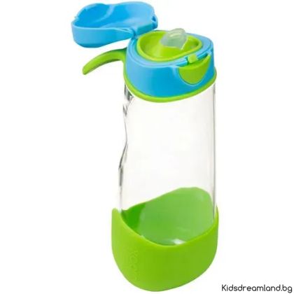 Бутилка B.Box Sport Spout 600 мл, Син / Зелен