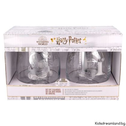 Комплект от 2 кристални чаши Harry Potter