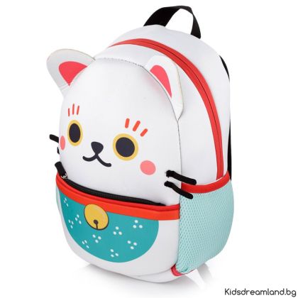 Детска неопренова раница Maneki Neko, 30x23x10 