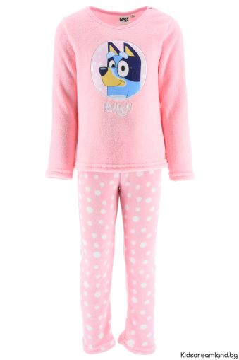 Зимна поларена пижама Disney - Ludo -  Bluey за момиче