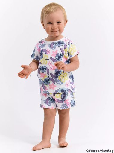 Лятна пижама Lilo & Stitch – 100% Памук, Лицензиран продукт