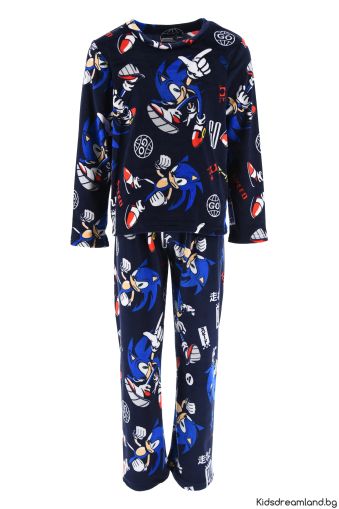 Детска топла пижама за момчета Disney Sonic