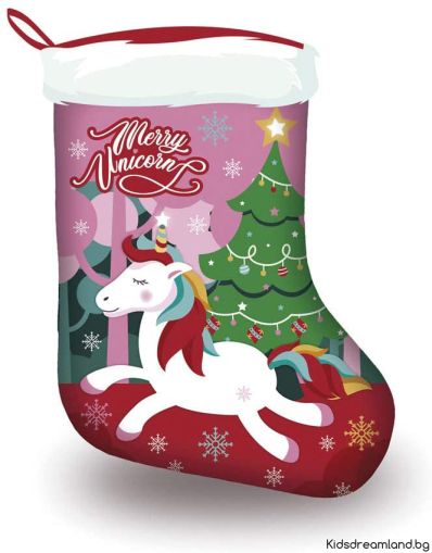Коледен чорап, Еднорог, 42 см