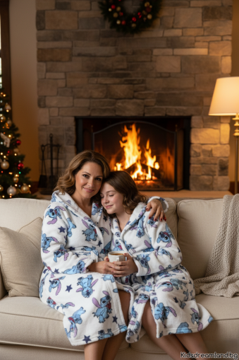 Дамски халат Lilo & Stitch – Coraline | Лицензиран продукт Disney