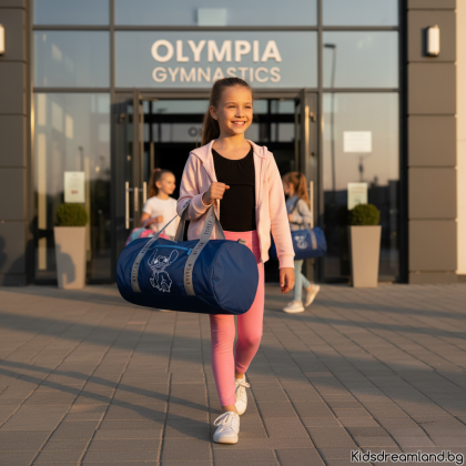  Спортна чанта сак, Lilo & Stitch, 47x28x28CM