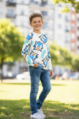 Памучна Блуза с дизайн на Sonic