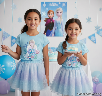 Летен комплект 2 части Frozen – официален лицензиран продукт на Disney