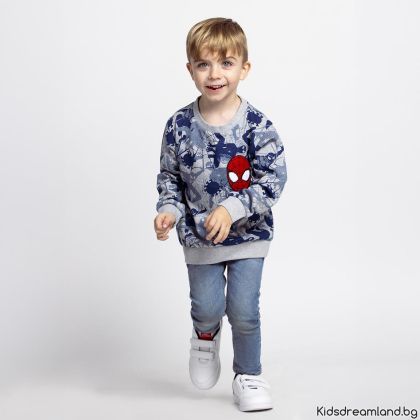 Ватирана Памучна Блуза Spiderman