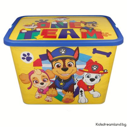 КЛИК КУТИЯ ЗА СЪХРАНЕНИЕ 23 L PAW PATROL МОМЧЕ