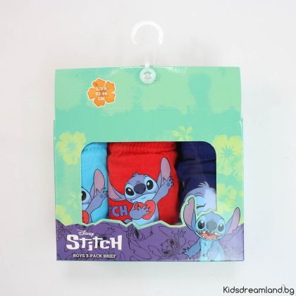 Комплект бельо от 3 броя слип Lilo & Stitch