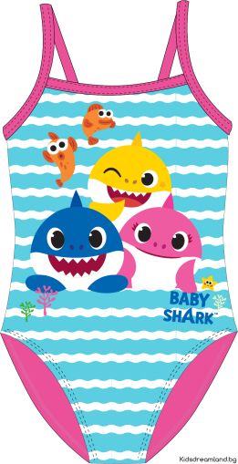 Детски бански за момиче Baby Shark