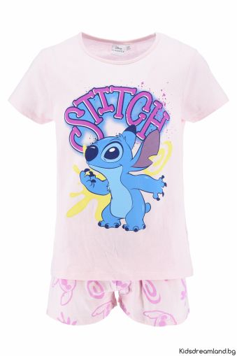 Лятна пижама Lilo & Stitch – 100% Памук, Лицензиран продукт