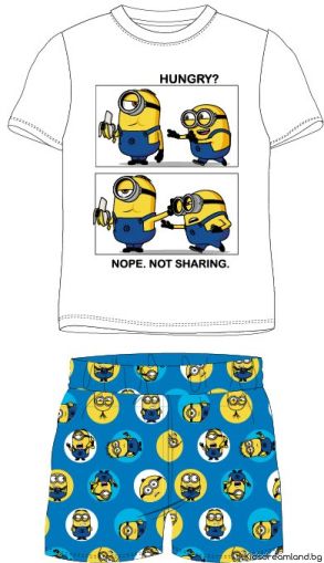 Лятна детска пижама Sponge Bob от две части – 100% памук