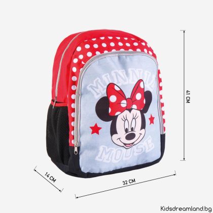  Ученическа раница Minnie Mouse – 2 ципа (31 x 32 x 14 см)