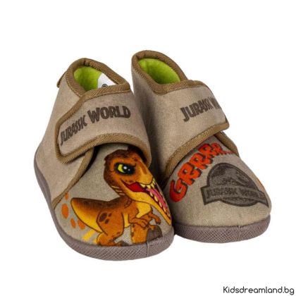 ЗАТВОРЕНИ ДОМАШНИ ПАНТОФКИ С ГУМЕНА ПОДМЕТКА Jurassic Park