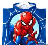 Пончо за баня - Disney - Spiderman- 100% микрофибър - 100 x 50 cm