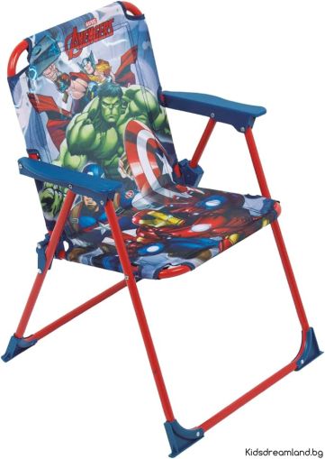Сгъваем стол с подлакътници – Avengers  (38 x 32 x 53 см)