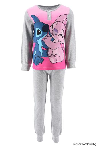 Детска пижама с дълъг ръкав Lilo & Stitch | Официален продукт Disney + подаръчна кутия