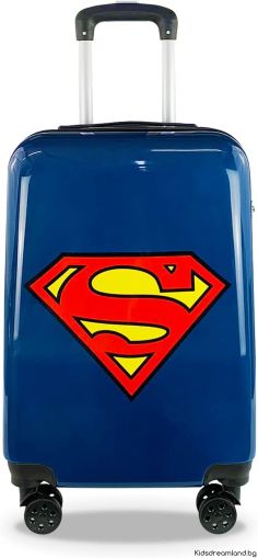 Детски куфар-количка Superman – Лицензиран ръчен багаж от DC Comics 
