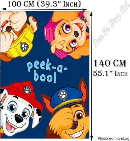 Поларено одеяло Paw Patrol