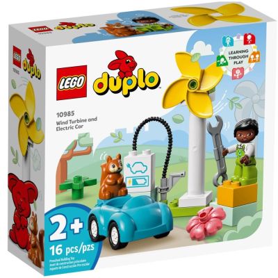 Lego Duplo Town - Въздушна турбина и електрическа кола