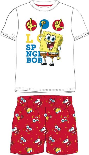Лятна детска пижама Sponge Bob от две части – 100% памук