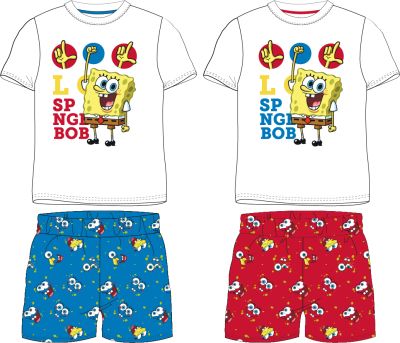 Лятна детска пижама Sponge Bob от две части – 100% памук
