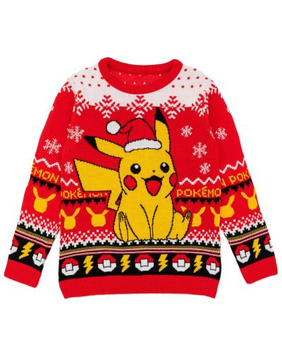 Плетен коледен пуловер Pokemon