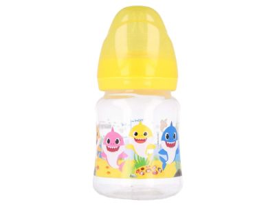 Шише с широко гърло, силиконов биберон, 3 позиции Baby Shark