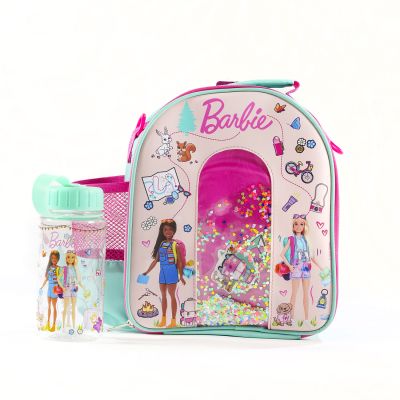 Ученическа раница Barbie, Бутилка за вода, Многоцветен, 23x28x9 см