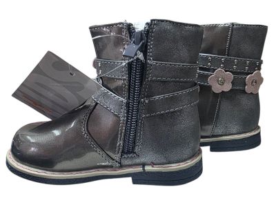 Детски Боти Dark Grey with flowers