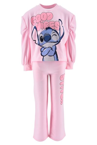 Спортен екип Lilo & Stitch, розов