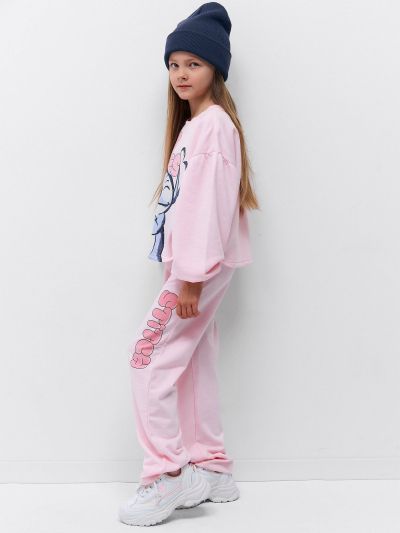 Спортен екип Lilo & Stitch, розов