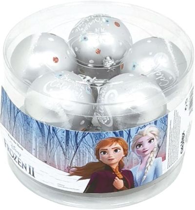 Пакет от 10 коледни топки за елха Disney Frozen с диаметър 6 см