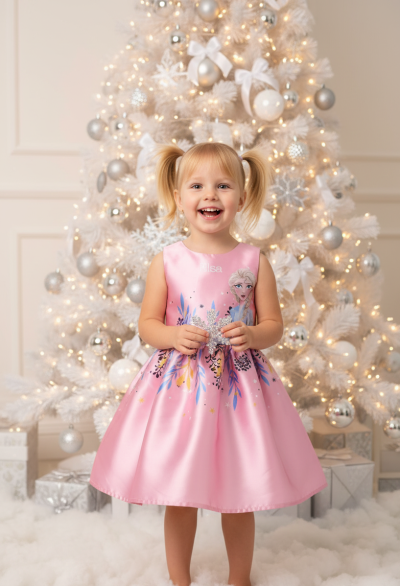 Детска Рокля Frozen, Елегантна, 4-8 год