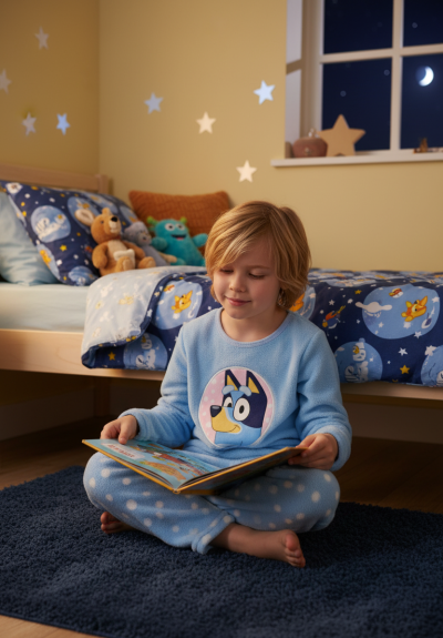 Детска топла пижама за момчета Bluey