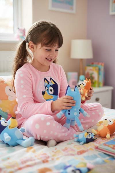 Зимна поларена пижама Disney - Ludo -  Bluey за момиче