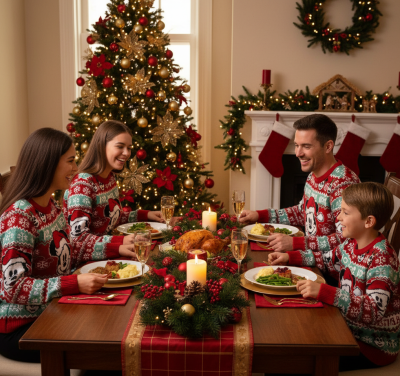 Плетен пуловер коледен Мики