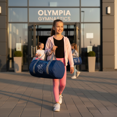  Спортна чанта сак, Lilo & Stitch, 47x28x28CM