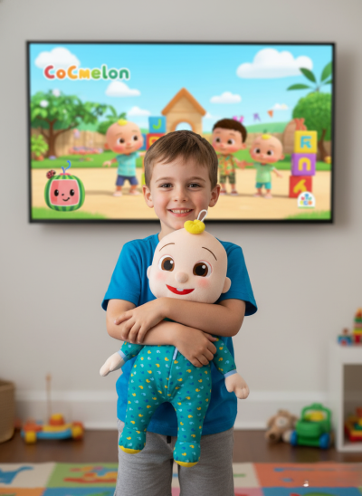 Плюшена играчка облечена в пижама Cocomelon 50см