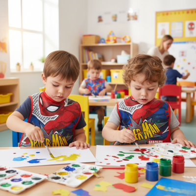 Престилка „Spiderman“ – водоустойчива, без ръкави