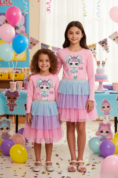 Детска Рокля LOL - Дълък ръкав