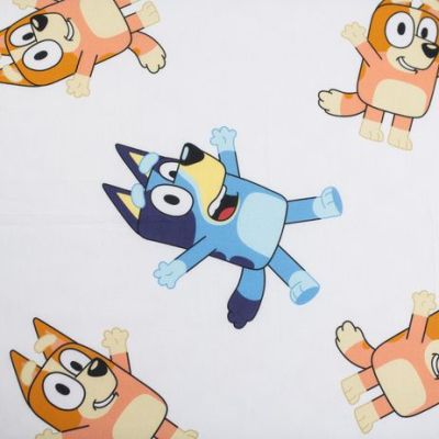 Памучен Чаршаф, Bluey, 90х200x25 см